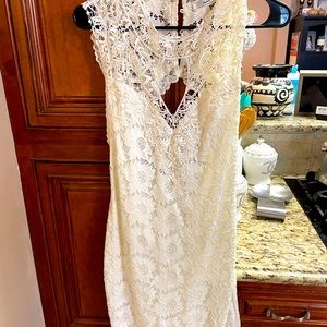 White lace dress